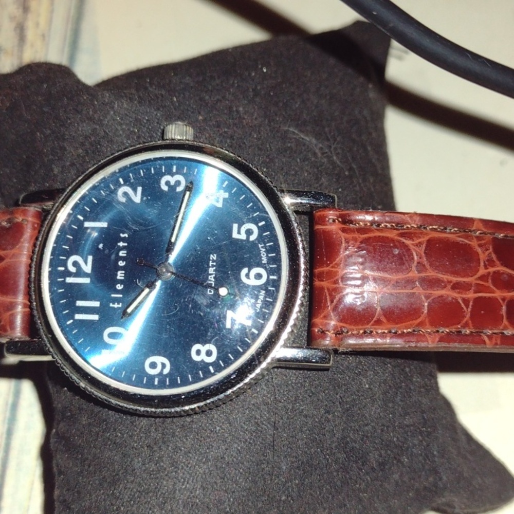 Elements Split Leather Men's Watch